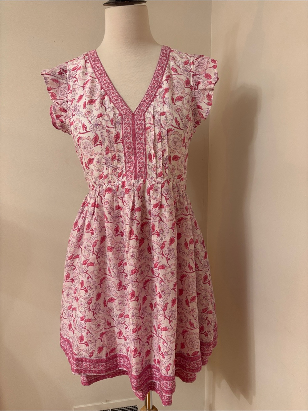 Vineyard Vines Pink and White Floral Mini Dress XS - Picture 6 of 12